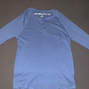 Mossimo Supply Co. Casual Long Sleeve “Blue” Tee / Size Medium